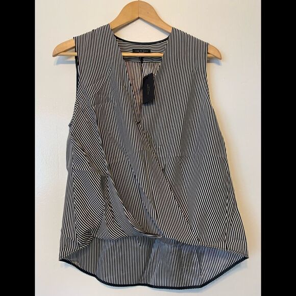 Rag&Bone Abstract zebra 100% silk blouse size S, NWT - Picture 4 of 11